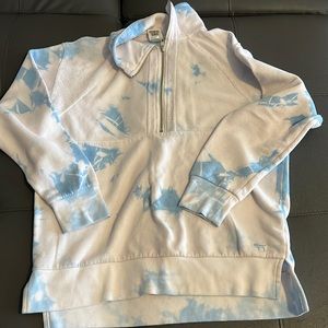 Pink oversized quarter zip